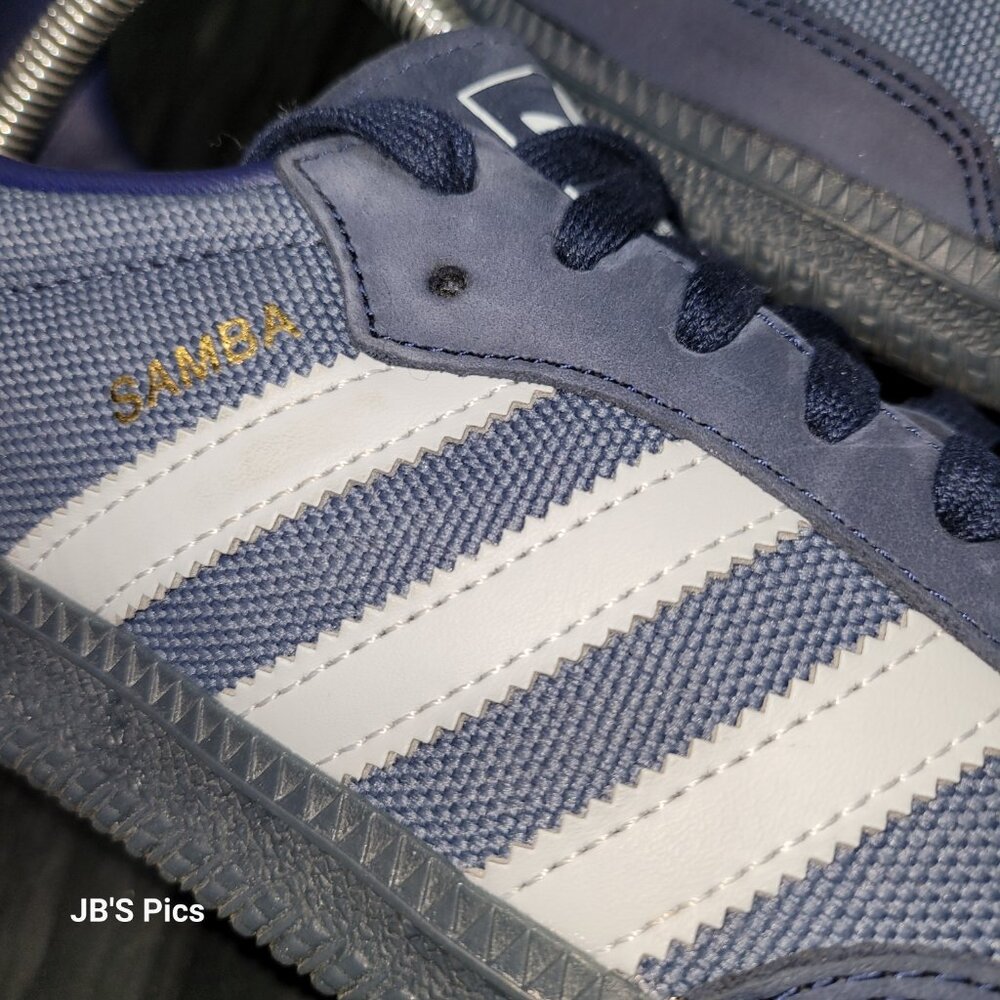 Adidas Samba Originals Men's OG Preloved Ink Halo Blue Indigo ID1454 - Picture 7 of 14